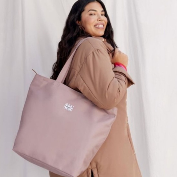 Herschel Mica Canvas Rose Pink Tote Bag - Picture 5 of 6